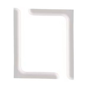 2ct White Designer Steel Shelf Brackets